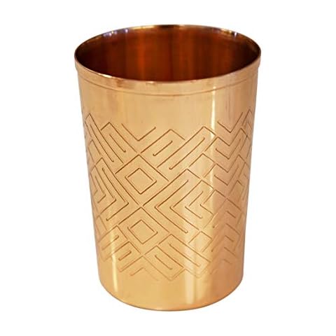 Alchemade Wood and Brass Tea Light Candle Holders (Set of 2) - Unique Reversible