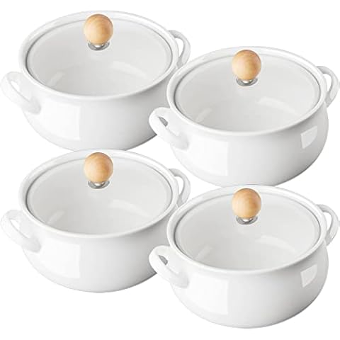 Vikko Soup Bowls, Set of 2 Soup Bowls with Handles, 10 Ounce,Microwave  Safe, French Onion Soup Crocks Oven Safe, Porcelain Soup Bowls