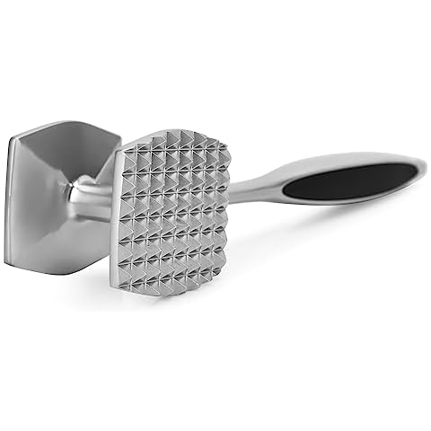 Meat Tenderizer Stainless Steel - Premium Classic Meat Hammer - Kitchen Meat  Mallet - Chicken, Conch, Veal Cutlets Meat Tenderizer Tool - Meat Pounder