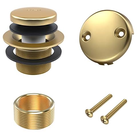 Bathroom Bathtub Drain Flexible Elastic Gold Chorme Anti Smeely Red Copper  Material Drain 59cm/69cm Size