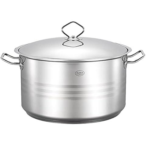 Hamilton Beach 4 Quart Stainless Steel Belly Design Dutch Oven Pot With  Glass Lid And Stay-Cool Riveted Handles, Multipurpose Stewpot Skillet,  Compatible With All Stove Tops, Oven & Dishwasher Safe