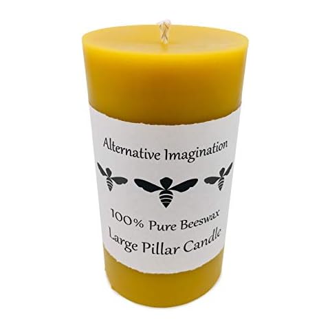 Bluecorn Beeswax 100% Pure Beeswax Aromatherapy Pillar Candle (2x3