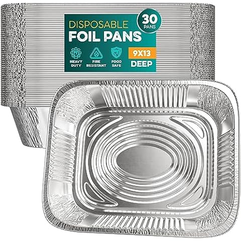 Disposable Square 8x8 Aluminum Foil Storage Pans with Lids (10 Count) by Stock Your Home, Size: 10 Count w/ Lids, Silver