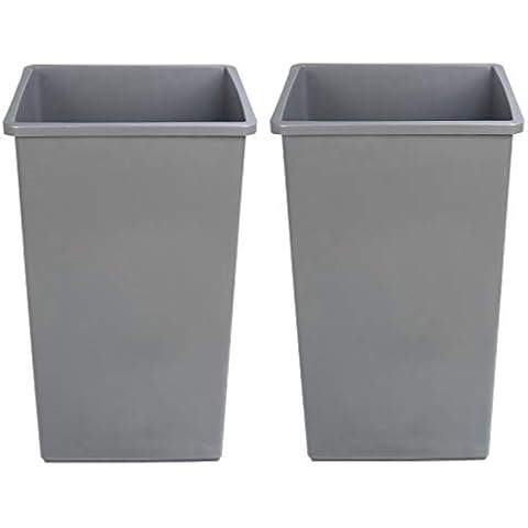  Rubbermaid Commercial Products Brute Trash Can Dome Lid, Blue,  32-Gallon, Black & Commercial Products Brute Waste Container/Trash Can,  10-Gallon, White, Heavy Duty Garbage Bin in : Industrial & Scientific