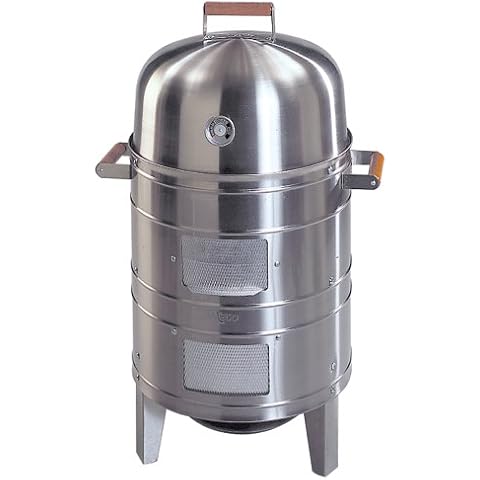 Realcook 636-Sq in Black Vertical Charcoal Smoker in the Charcoal Smokers  department at