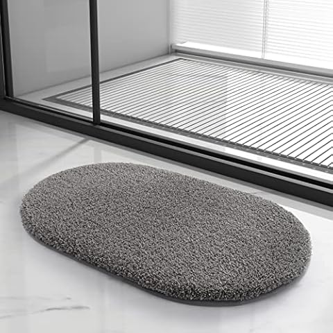 AMOAMI Bath-Mat,Ultra Thin Bathroom Rugs,Rubber Bath Mats for