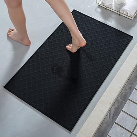 COCOER Extra Long Bath-Mat, Absorbent Bath Mats for Bathroom Non Slip,  Machine