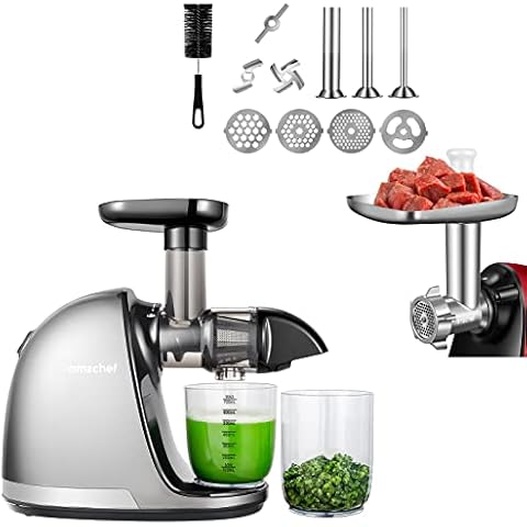 AMZCHEF Slow Juicer Food Slicers Cheese Grater Attachment