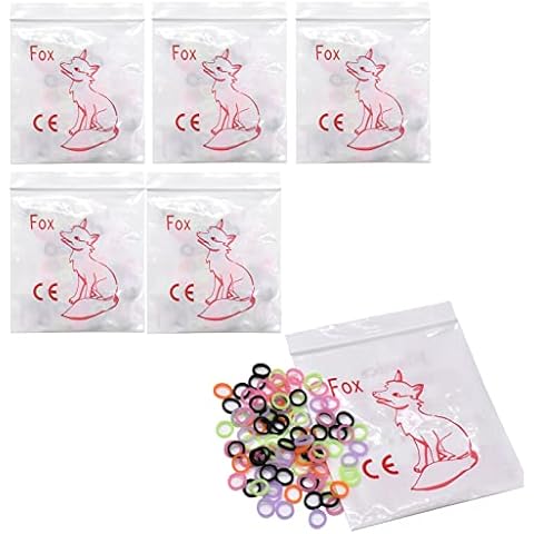 Angzhili 1000 pcs Orthodontic Rubber Bands,4.5Oz Orthodontic Elastics,Latex  Free Intraoral Elastic Bands,Multi-colored (1/4)