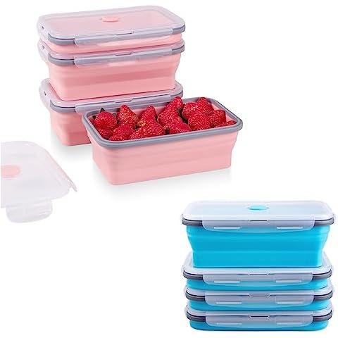 Annaklin Collapsible Food Storage Containers with Lid & Air Vent