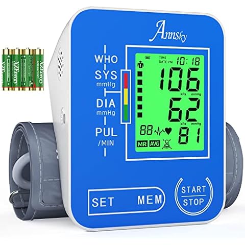  Annsky Blood Pressure Monitor Small Cuff Replacement,  8.7''-12.6'' Upper Arm Circumference Cuff Strap Replacement for Home Use  Automatic Blood Pressure Machine Cuff (22-32cm) : Health & Household