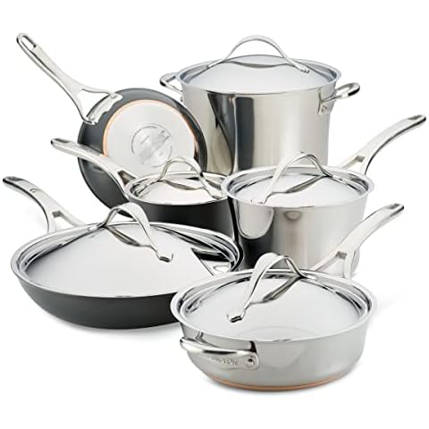 Circulon 87526 Dishwasher Safe Nonstick 10-Piece Pots and Pans Set, 1 -  Food 4 Less