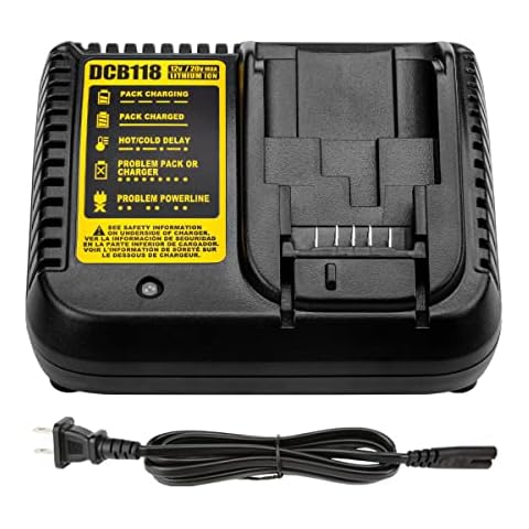 ANTRobut antrobut replacement for 20v black decker lbxr20 battery charger  set lcs1620 lithium-ion 20 volt max battery and black and de