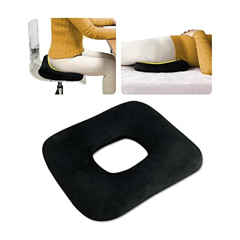 AOSSA Donut Pillow Postpartum Pregnancy Sitting Cushion Perineal Doughnut  BBL Pillow After Surgery for Butt with Hole Bed Sore Pressure Ulcer Seat