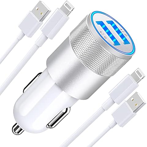 Apple MFi Certified] Syncwire iPhone Car Charger 32W Super Fast Car Phone  Charger Cigarette Lighter USB Car Adapter with Build-in 5FT Coiled  Lightning Cable for Apple iPhone 14/13/12/11/XR/Max, iPad 