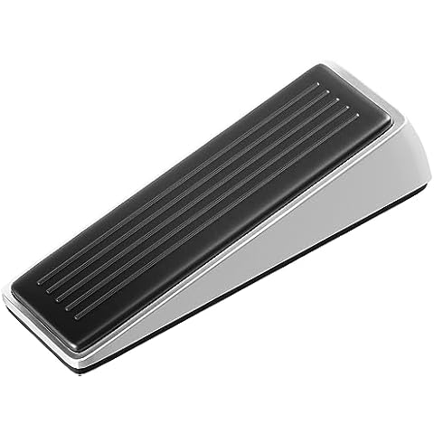 Strongest Door Stopper, Heavy Duty Door Stop Wedge Made of Premium Quality  Zinc and Rubber Suits Any Door, Any Floor. Set of 2 Plus Bonus Self