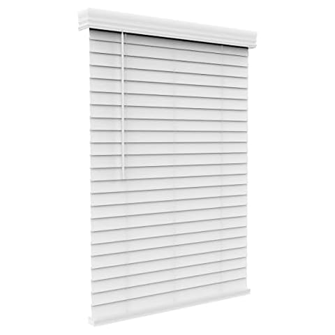  Customer reviews: Cordless Room Darkening Mini Blinds for  Indoor Windows - 29 Inch Width, 64 Inch Length, 1" Slat Size - Pearl  White - Cordless GII Deluxe Sundown Window Blinds for