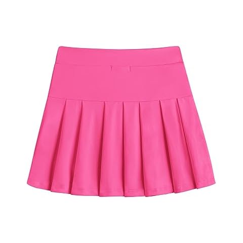 Zaclotre Girls Active Skort High Waisted Pleated Tennis Skirt