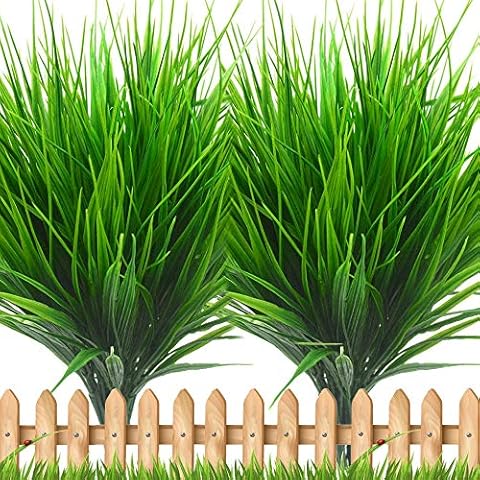 CATTREE Artificial Plants, Plastic Plants Bushes Fern Grass Shrubs