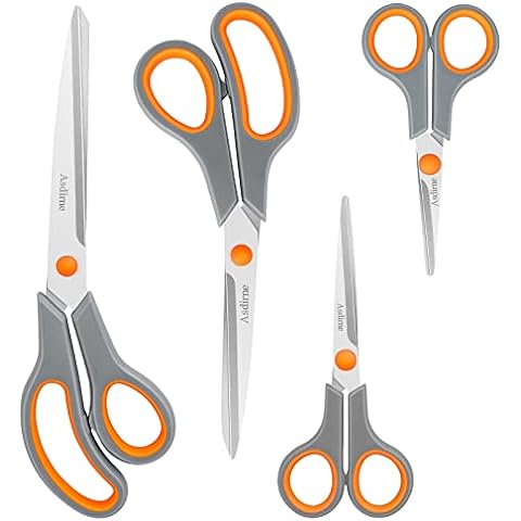 Asdirne Left Kids Scissors, Safety Children Scissors, Craft Scissors with  Blunt Tip Stainless Steel Blades and Soft Grip, Great for Home and School