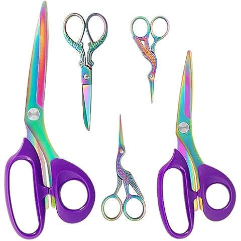 Asdirne Pinking Shears, Professional Zig Zag Scissors, Pinking