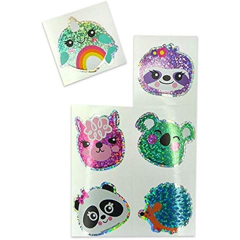 6 Sheets/Set Kids Reward 3D Diamond Crystal Gem Colorful Shiny Stickers  Lovely Creative DIY Mobile