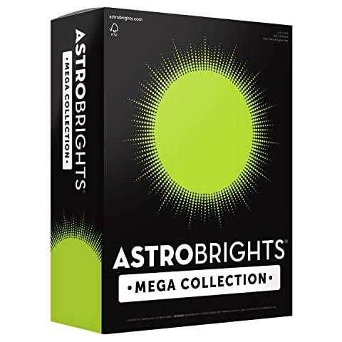 Astrobrights Color Paper, 8.5 x 11, 24 lb./89 Gsm, Spectrum