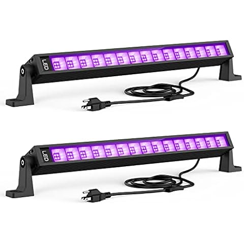 CICINY Upgrade 25W LED Black Light Bar - 72 UV Big LED Chip 395