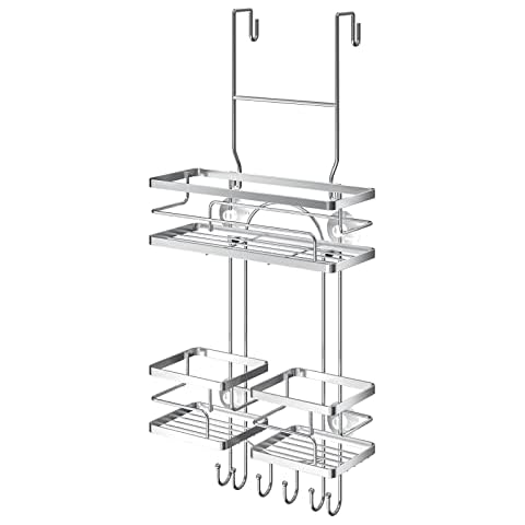 Orimade Corner Shower Caddy Stainless Steel with Hooks Wall Mounted Bathroom  She