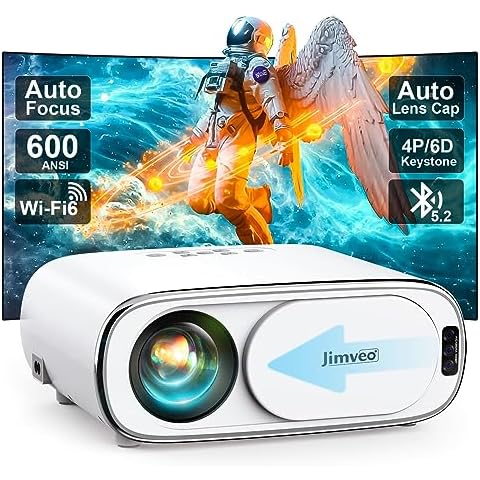 : Auto Focus Projector with WiFi and Bluetooth, Leapwell