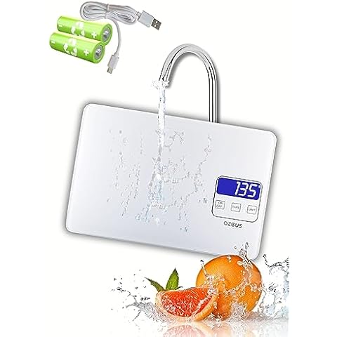 AZEUS Food Scale with USB Rechargeable, 6 Units, High Precision