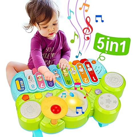  iPlay, iLearn Baby Music Elephant Toys, Toddler Electronic  Learning Sensory Toy, Musical Piano Keyboard W/ Lights Sounds, Infant  Birthday Gift for 6 9 12 18 24 Months, 1 2 Year Olds