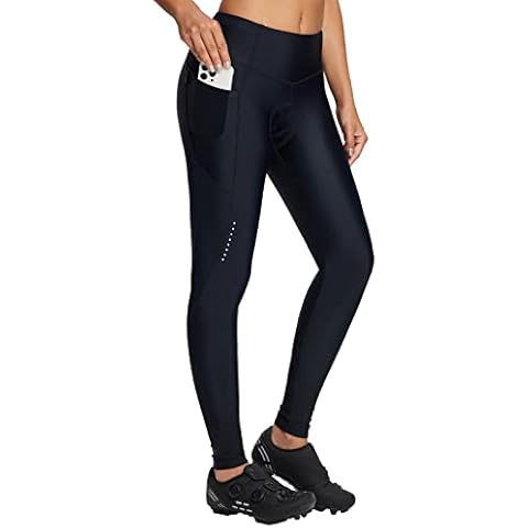 BALEAF Women's 3D Padded 3/4 Cycling Tights Wide Waistband UPF 50+ :  : Clothing, Shoes & Accessories