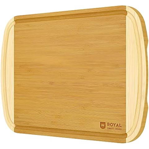 Kristie's Kitchen Cutting Board with Containers - Organic Acacia Wood  Cutting Boards for Kitchen - Chopping Board - Butcher Block with White