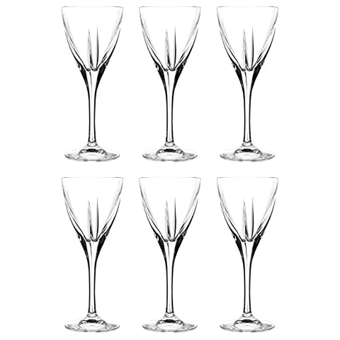 Joyjolt Saga Crystal Liquor Glasses - Set Of 8 Cordial Shot