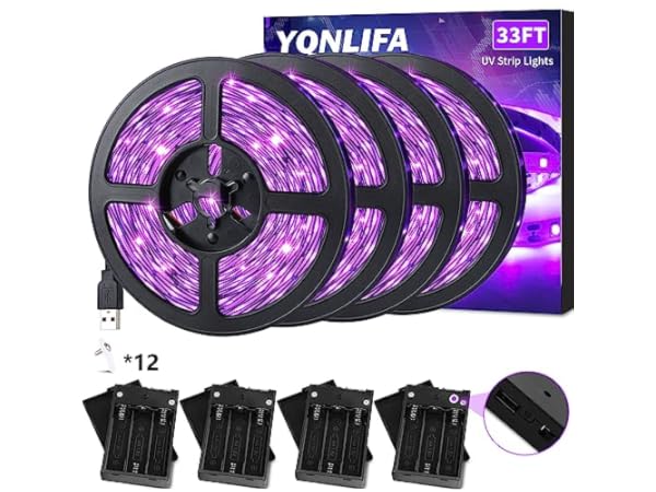 Purple (UV) 3AA LED Strip Kit