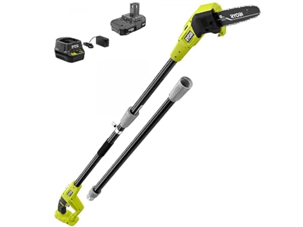 Ukoke Powerful 40V 8-Inch Cordless Pole Saw with 2.0Ah Battery and Charger Included - Make Tree Trimming A Breeze!