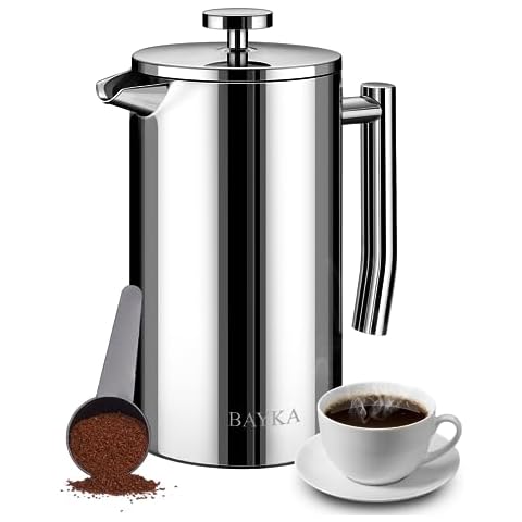 MIRA 12oz French Press Coffee Maker, Double Wall Insulated
