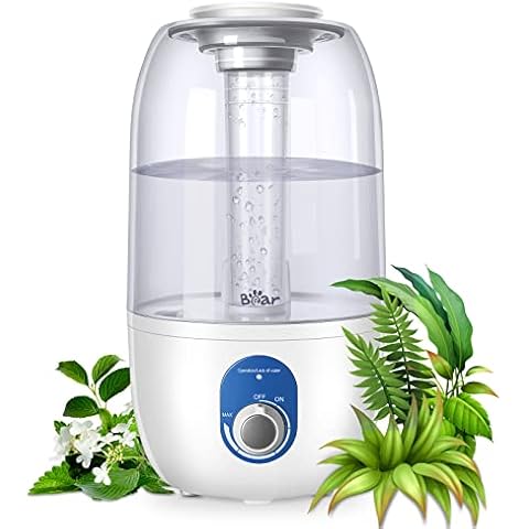 LED Humidifiers for Home Large Room Bedroom 5.5L Big Capacity Portable  Ultrasonic Warm & Cool Mist Air Humidifier Adult, Sleep Mode Humidistat  Timer