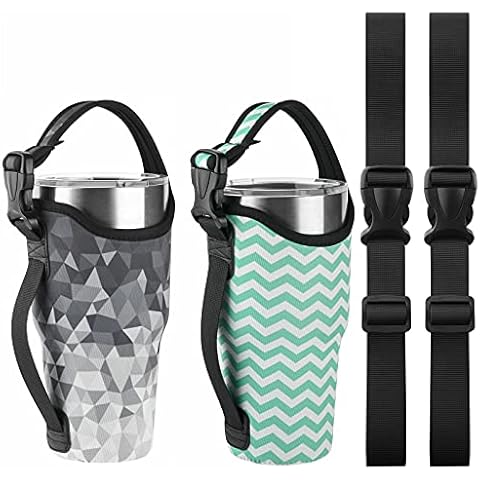 1pc Insulated Neoprene Water Bottle Carrier With Adjustable Shoulder Strap  And Cup Cover Sleeve - Fits 12oz To 40oz Stainless Steel, Glass, And Plastic  Bottles - Keep Your Drinks Cold Or Hot