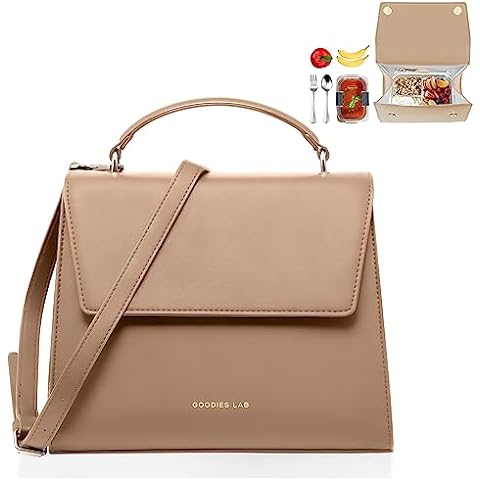  Ella James Insulated Leather Lunch Bag Women Stylish Vegan Lunch  Tote, Soft Cooler Bag, Cute Lunchbox, Elegant Fashionable Designer Lunch  Bags for Women, Womens Lunch Bags for Work - Blush Beige
