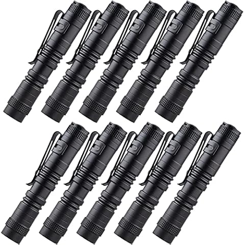 HATORI LED Mini Flashlight, Bright Small Handheld Pocket Flashlights  Tactical High Lumens Pen Light for Camping, Outdoor, Emergency, 1  Pack(3.55Inch)