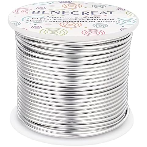 Wholesale BENECREAT 17 Gauge Silver Bendable Aluminum Craft Wire with 20  Caps 