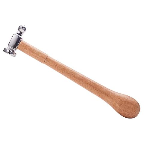 Beadsmith Two-Sided Chasing Hammer - 10.75 Inches Wooden Handle