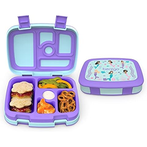 Bentgo Classic - All-in-One Stackable Bento Lunch Box Container - Modern  Bento-Style Design Includes 2 Stackable Containers, Built-in Plastic  Utensil Set, and Nylon Sealing Strap (Blush Marble) 