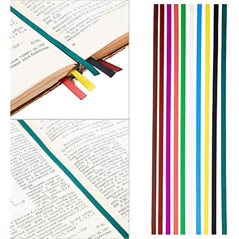 3 Pieces Bible Ribbon Bookmark Ribbon Markers Artificial Leather Bookmark  with Colorful Ribbons for Books 