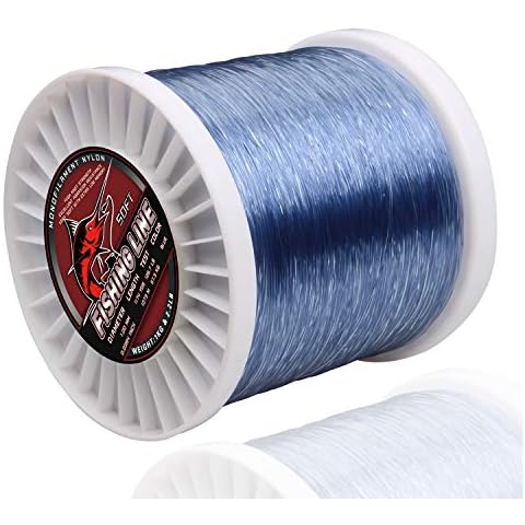 Strong Fishing Line Clear, Acejoz Thick Fishing Wire 0.8mm Invisible  Hanging Wire Heavy Duty Monofilament Line 70 Lb Test for Hanging Decoration
