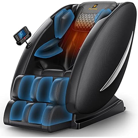 Ripple Plus Heated Shiatsu Massage Chair by Njoie, Neck & Back, Vibrating Seat, 8 Kneading Massage Nodes, Size: 8.66 x 30.31 x 19.69, Black