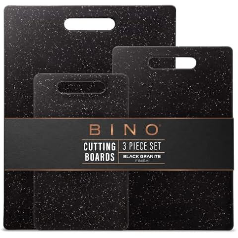 Belwares Large Plastic Cutting Board White, With Black Borders