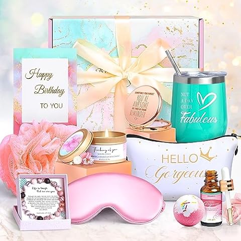 Birthday Gifts for Sister Mom Wife - Spa Box Basket Unique Gifts Ideas for  Her, Girl Female Presents for Best Friend Girlfriend Teacher Nurse, Tumbler  Fabulous Relaxation Gift Set for Women 